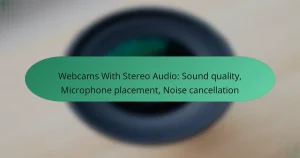Webcams With Stereo Audio: Sound quality, Microphone placement, Noise cancellation